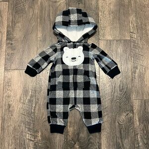 Carter’s Fleece Full-Zip Jumpsuit with Hood